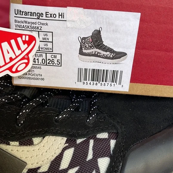 Vans Ultrarange Exo Hi Black/Wrapped Checkerboard WMNS sneakers - Picture 16 of 16
